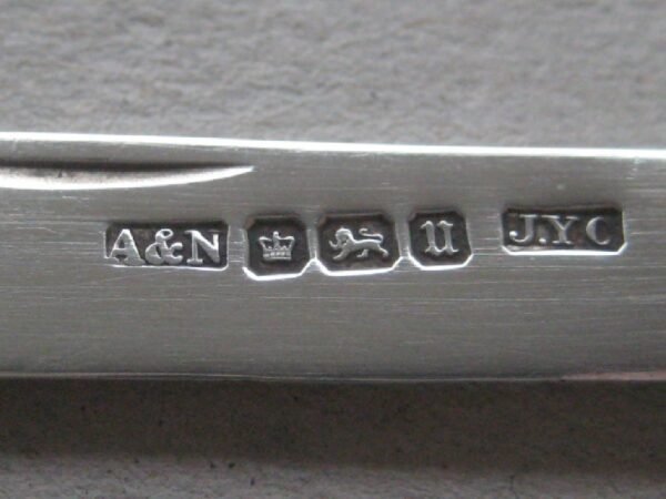 Rare Bone Hafted Army and Navy Hallmarked Silver Bladed Folding Fruit Knife SK170 - Image 4