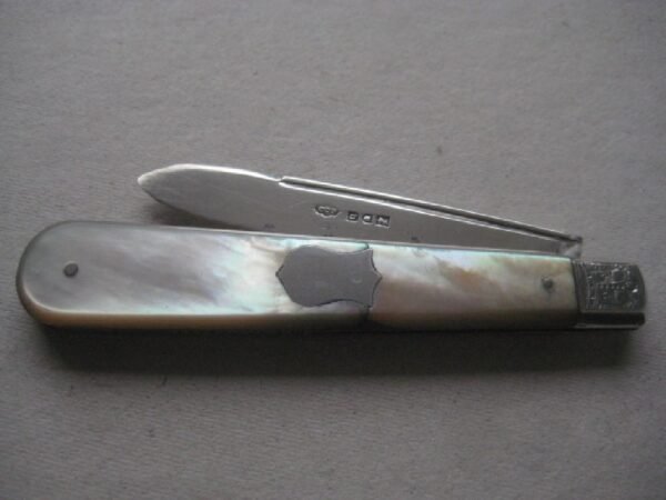 Rare London Hallmarked Edwardian Silver Bladed Folding Fruit Knife SK220 - Image 7