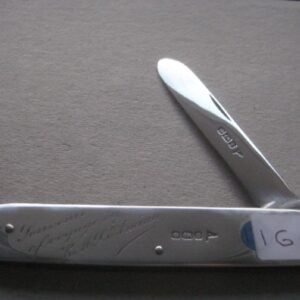 Rare George V Souvenir of Voyage R.M.J. Elmina Engraved Silver Folding Fruit Knife SK164