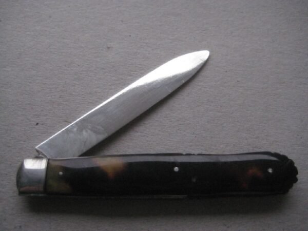 Rare George IV Tortoiseshell Hafted Scimitar Silver Bladed Folding Fruit Knife SK52 - Image 2