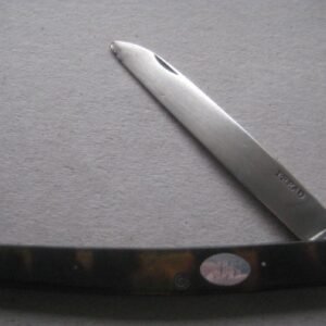 Rare George III Tortoiseshell Hafted Silver Bladed Folding Fruit Knife SK2