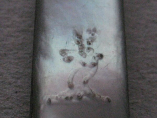 Rare Victorian English Mother of Pearl Hafted Silver and Steel Bladed Folding Fruit Knife SK380 - Image 5