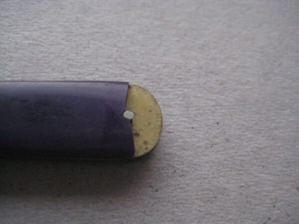 Rare George V Purple Bakerlite Plastic Hafted Silver Bladed Folding Fruit Knife SK150 - Image 6