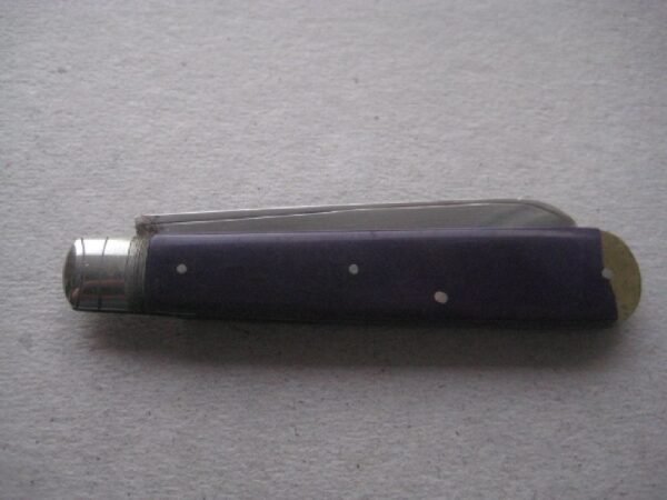 Rare George V Purple Bakerlite Plastic Hafted Silver Bladed Folding Fruit Knife SK150 - Image 8