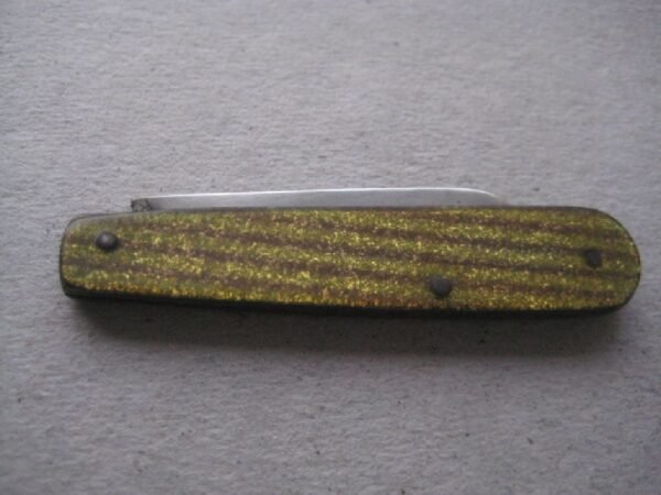 Rare George V Gold Bakerlite Plastic Hafted Silver Bladed Folding Fruit Knife SK118 - Image 7