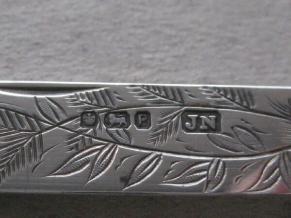 Rare Victorian Bone Hafted Silver Bladed Folding Fruit Knife SK352 - Image 5