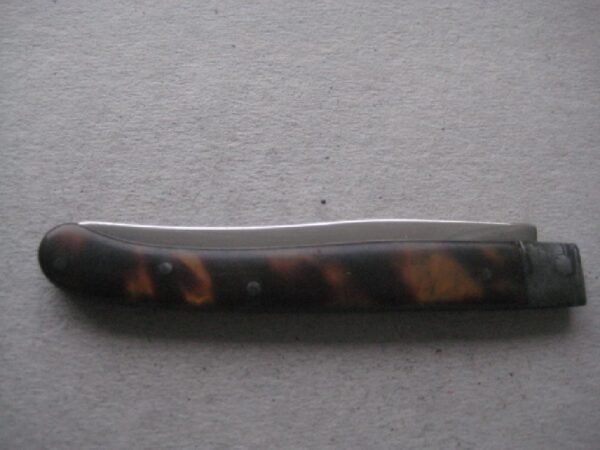Rare George III Tortoiseshell Hafted Scimitar Silver Bladed Folding Fruit Knife SK89 - Image 7
