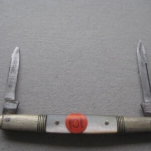 Victorian Mother of Pearl Hafted Twin Bladed Penknife SK101 BLETCH