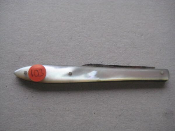 Victorian Mother of Pearl Hafted Quill Bladed Penknife SK103 BLETCH - Image 7