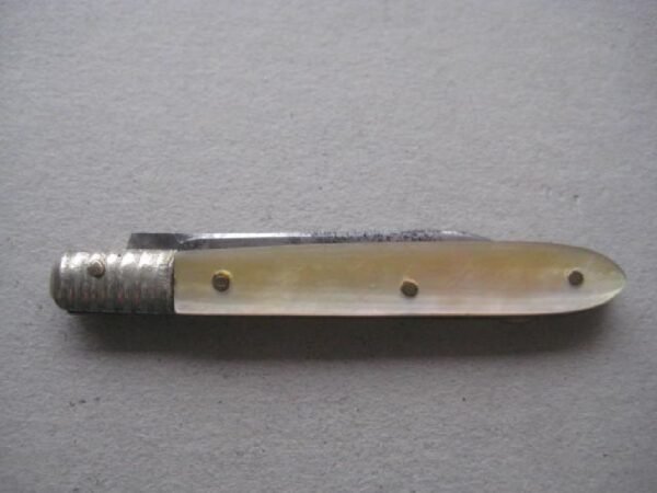 Victorian Mother of Pearl Hafted Quill Bladed Penknife SK104 BLETCH - Image 8