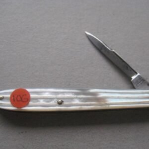 Victorian Mother of Pearl Hafted Quill Bladed Penknife SK106 BLETCH