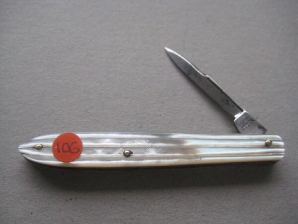 Victorian Mother of Pearl Hafted Quill Bladed Penknife SK106 BLETCH