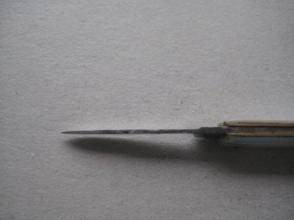 Victorian Mother of Pearl Hafted Quill Bladed Penknife SK106 BLETCH - Image 7