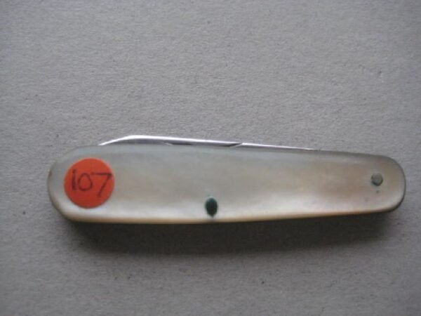 Victorian Mother of Pearl Hafted Steel Bladed Penknife SK107 BLETCH - Image 6