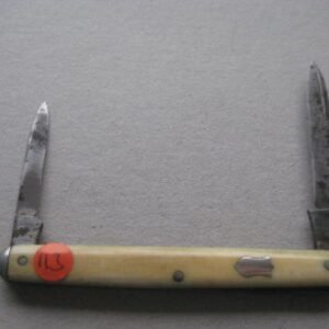 Victorian Bone Hafted Twin Quill Bladed Penknife SK113 BLETCH