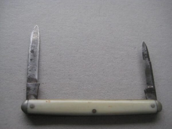 Victorian Bone Hafted Twin Quill Bladed Penknife SK113 BLETCH - Image 2