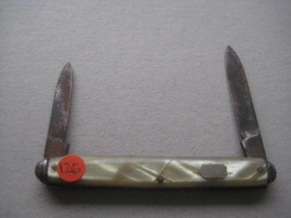 George V Bakerlite Plastic Hafted Twin Steel Bladed Penknife SK126 BLETCH