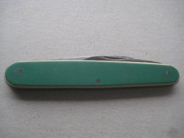 George V Green Bakerlite Plastic Hafted Twin Steel Bladed Penknife SK128 BLETCH - Image 8