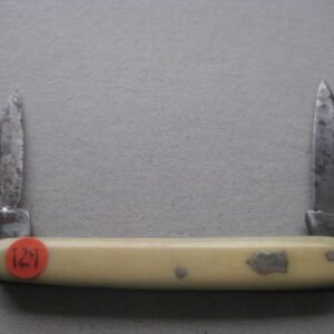 Victorian Bone Hafted Twin Steel Bladed Penknife SK129 BLETCH