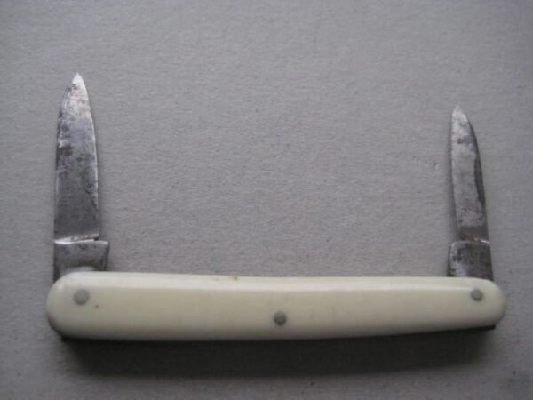 Victorian Bone Hafted Twin Steel Bladed Penknife SK129 BLETCH - Image 2