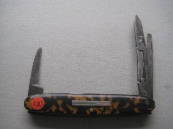 Victorian Tortoiseshell Hafted Multi-Bladed Penknife SK130 BLETCH