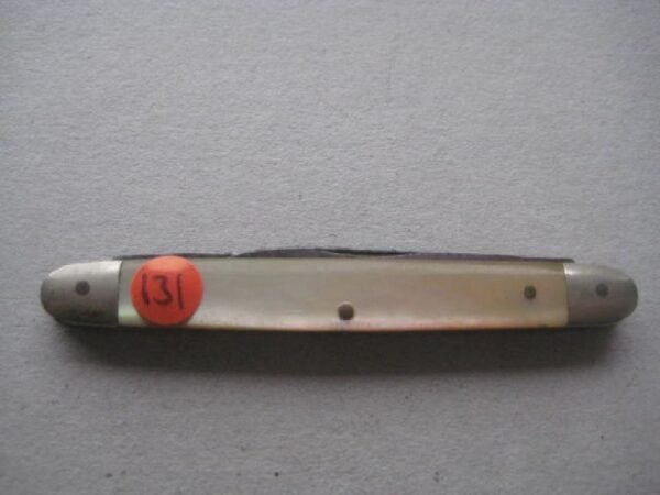 Victorian Mother of Pearl Hafted Twin Bladed Penknife SK 131 BLETCH - Image 7