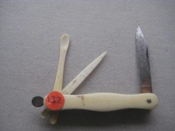 Victorian Bone Hafted Multi-Bladed Penknife SK132 BLETCH