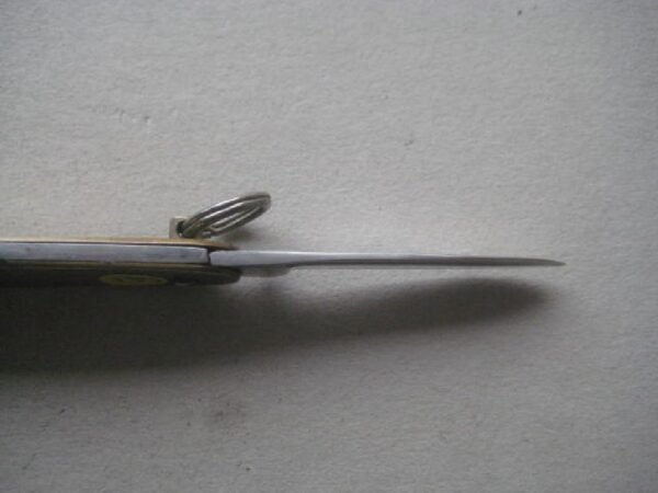 George V Metal Engine Turned Decorated Twin Steel Bladed Penknife SK141 BLETCH - Image 4