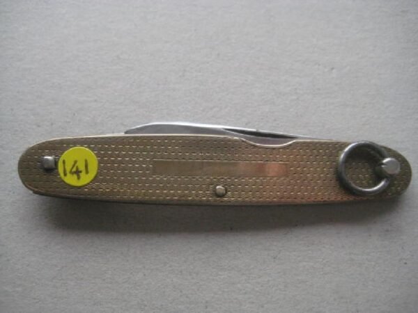 George V Metal Engine Turned Decorated Twin Steel Bladed Penknife SK141 BLETCH - Image 7