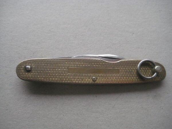 George V Metal Engine Turned Decorated Twin Steel Bladed Penknife SK141 BLETCH - Image 8